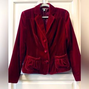 Beautiful Burgundy Velvet Jacket